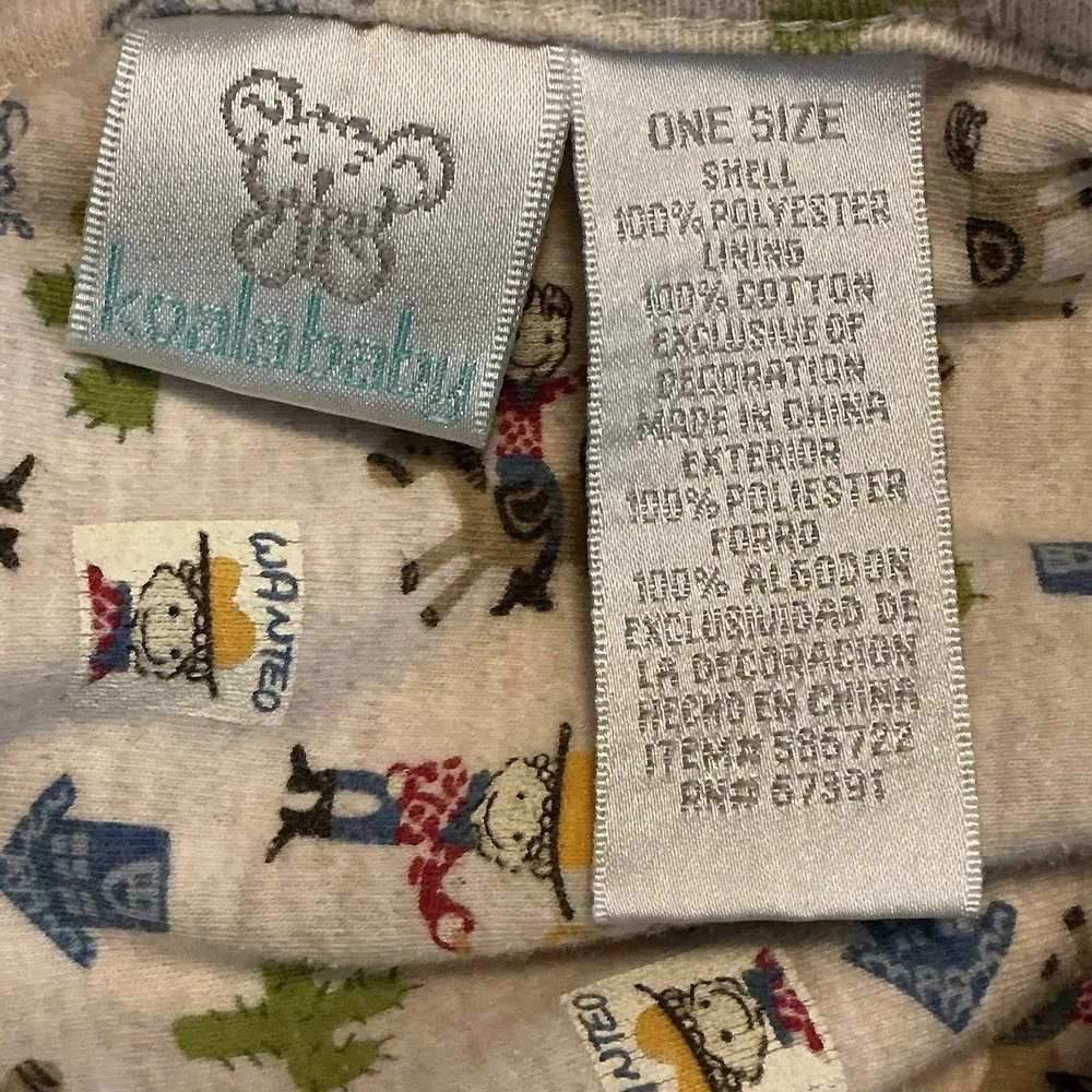 Koala Baby Blanket‎ Vintage Beige Security Cowboy Horse Western Giddy Up Boots